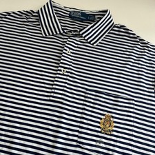 Polo Ralph Lauren Classic Fit Striped Short Sleeve Polo Crest Logo NWOT Men's XL