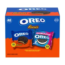 Oreo Reese’s & Double Stuf Cookies Variety Pack 40Ct
