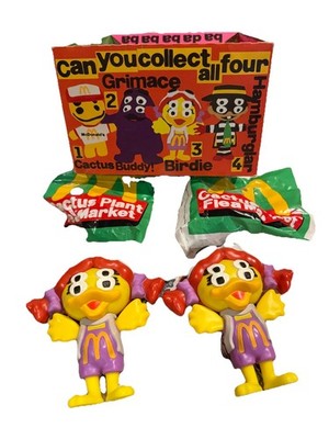 McDonald s Cactus Plant Flea Market  Adult Happy Meal Toys Set Of 4 two unopened