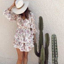 Spell & The Gypsy Maisie Playdress Strawberry & Cream XS Ruffle Lace