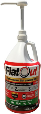 Flat Out off Road Tire Sealant, Outdoor Power Equipment Formula with Valve Core