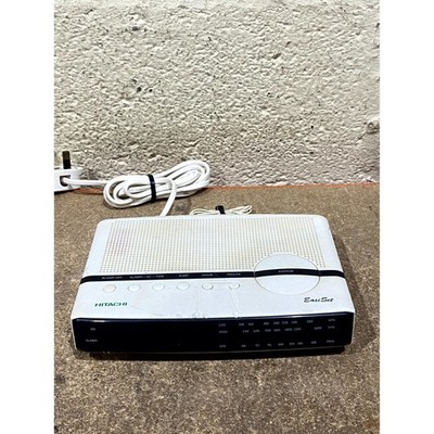 Hitachi EasiSet KC12 Digitaler Radiowecker weiß schwarz mehrere Bänder AM/FM/LW