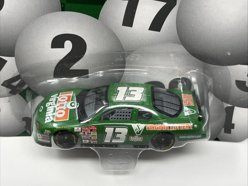 RARO Racing Champions Lotto Virginia Promo Hermie Sadler 1:64 Diecast NASCAR Foto 2 de 4