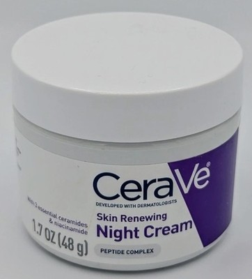 CeraVe Night Cream for Face, Skin Renewing Moisturizer for Men & Women