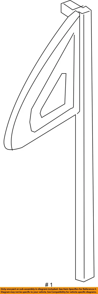 Audi Q7 SQ7 2017-2023 ventilación vidrio puerta delantera derecha triángulo ventana 4M0845114 OEM Foto 4 de 4