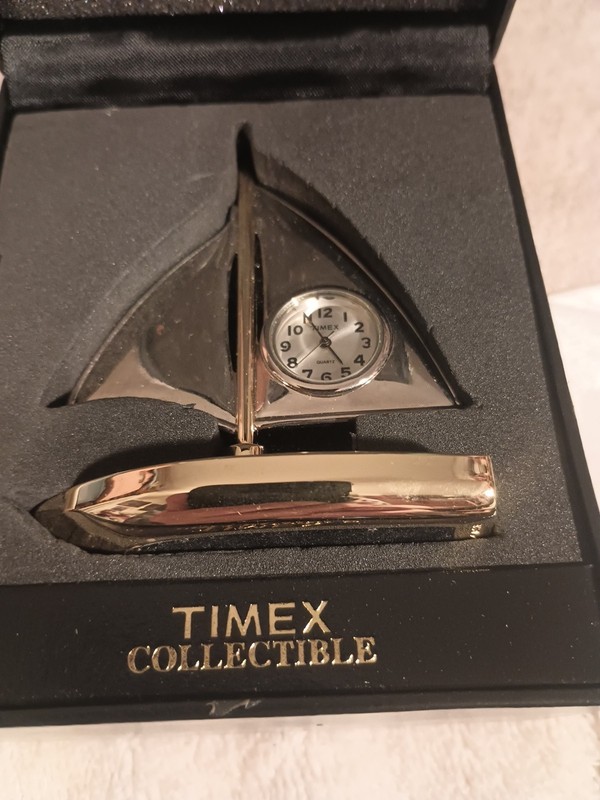 Timex Collectible Mini-Clock Boat
