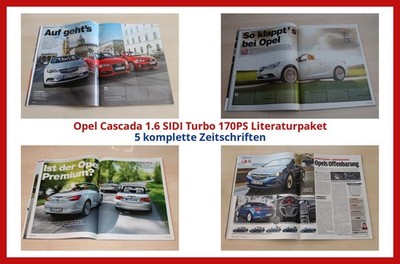 Opel Cascada 1.6 SIDI Turbo 170PS Literaturpaket - 5 komplette Zeitschriften
