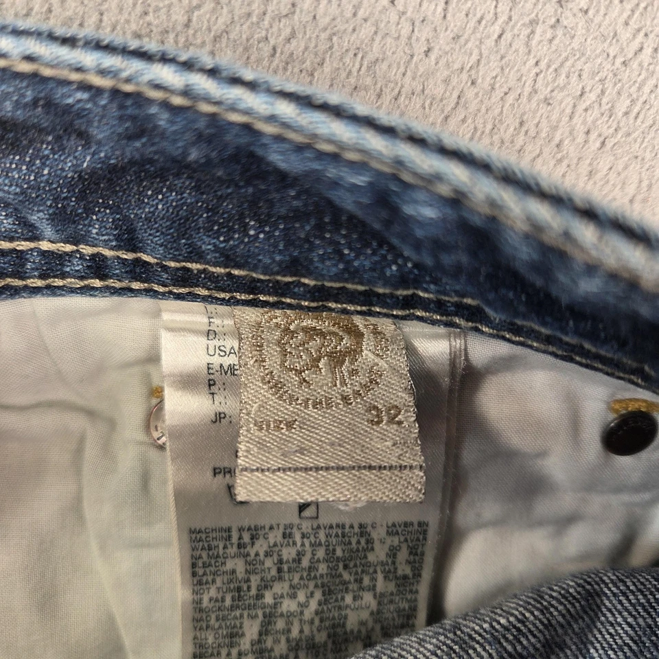 Jeans Diesel Zatiny Para Hombre 32x30 Azul Regular Bootcut Denim Lavado 0074W Desteñido Foto 4 de 4