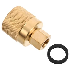 Propane Tank Adapter with Gasket Female Quick Connector Forklift Coupler Lpg