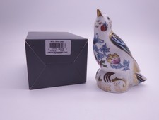 ROYAL CROWN DERBY THRUSH STRAWBERRY THIEF PAPERWEIGHT