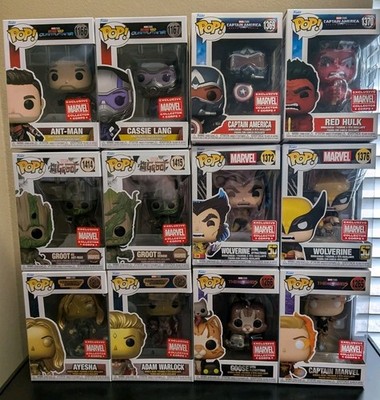 MARVEL LOT OF 12 FUNKO POPS Collector Corp EXCLUSIVE! BRAND NEW RARE POPS L@@K!