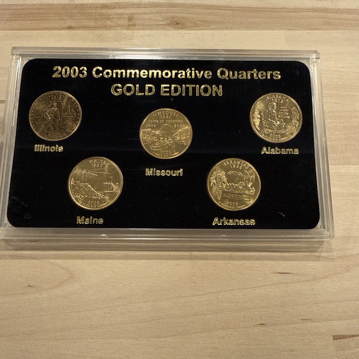2003 50 States Commemorative Quarters gold edition Set 5 Coins | eBay