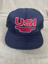 Foam Trucker Hat Rope Embroidered USI Nondestructive Testing Logo Made In USA