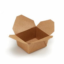 Small Deli Box Takeaway Kraft Leak Proof - Box of 450