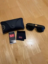 Ray-Ban RB2205 901/31 60-16 Polished Black Frame/Green Lens Bill One