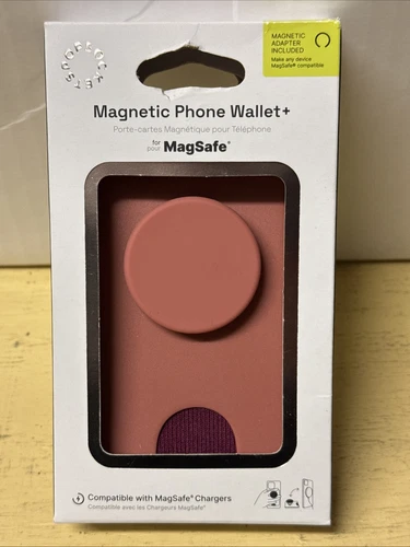 PopSockets Magnetic Phone Wallet + MagSafe MS CLAY CLY - Picture 1 of 9