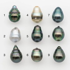 11-12mm Tahitian Pearl, Loose Undrilled with High Luster and for Jewelry Making