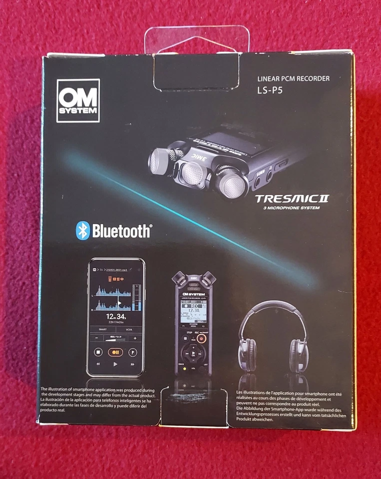 OM Systems Olympus LS-P5 Linear PCM Recorder with 3 Microphones - New - Image 2 of 4