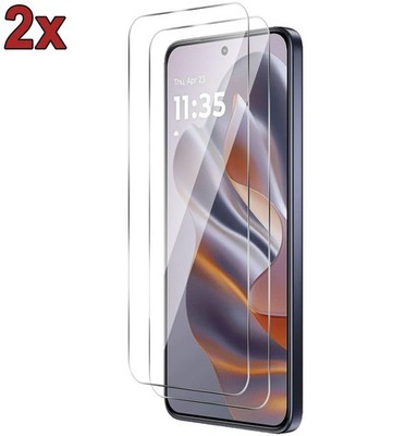 2x 9H Panzerfolie Glas für Motorola Handy Displayschutz Anti-Kratzer Full Cover