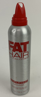 Samy Fat Hair ''0'' Calories Amplifying Mousse Thicker Fuller Looking Hair NO CAP