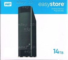 WD EASYSTORE 14TB EXTERNAL USB 3.0 HARD DRIVE...