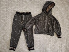 Matilda Jane 6 Just Imagine Brigida Hoodie Rani Jogger Gray Stars Sweatsuit Set