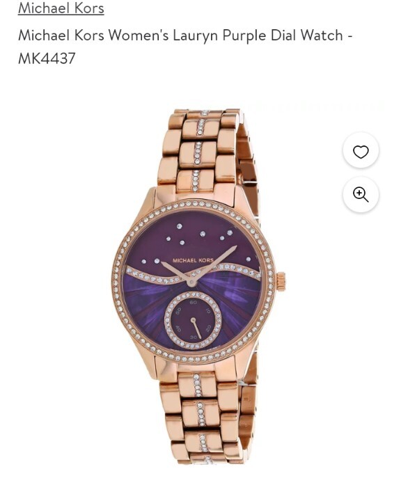 Michael Kors Rose Gold Watch with Purple Face Michael Kors MK4437 Lauryn Rose Gold | Mercari main image 4