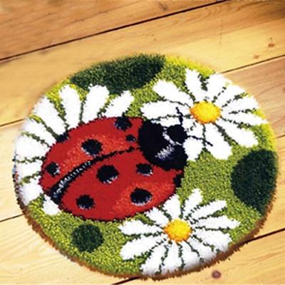 LUBOT Cat Latch Hook Kits Rug Making Kits DIY for Kids/Adults with Printed Canva