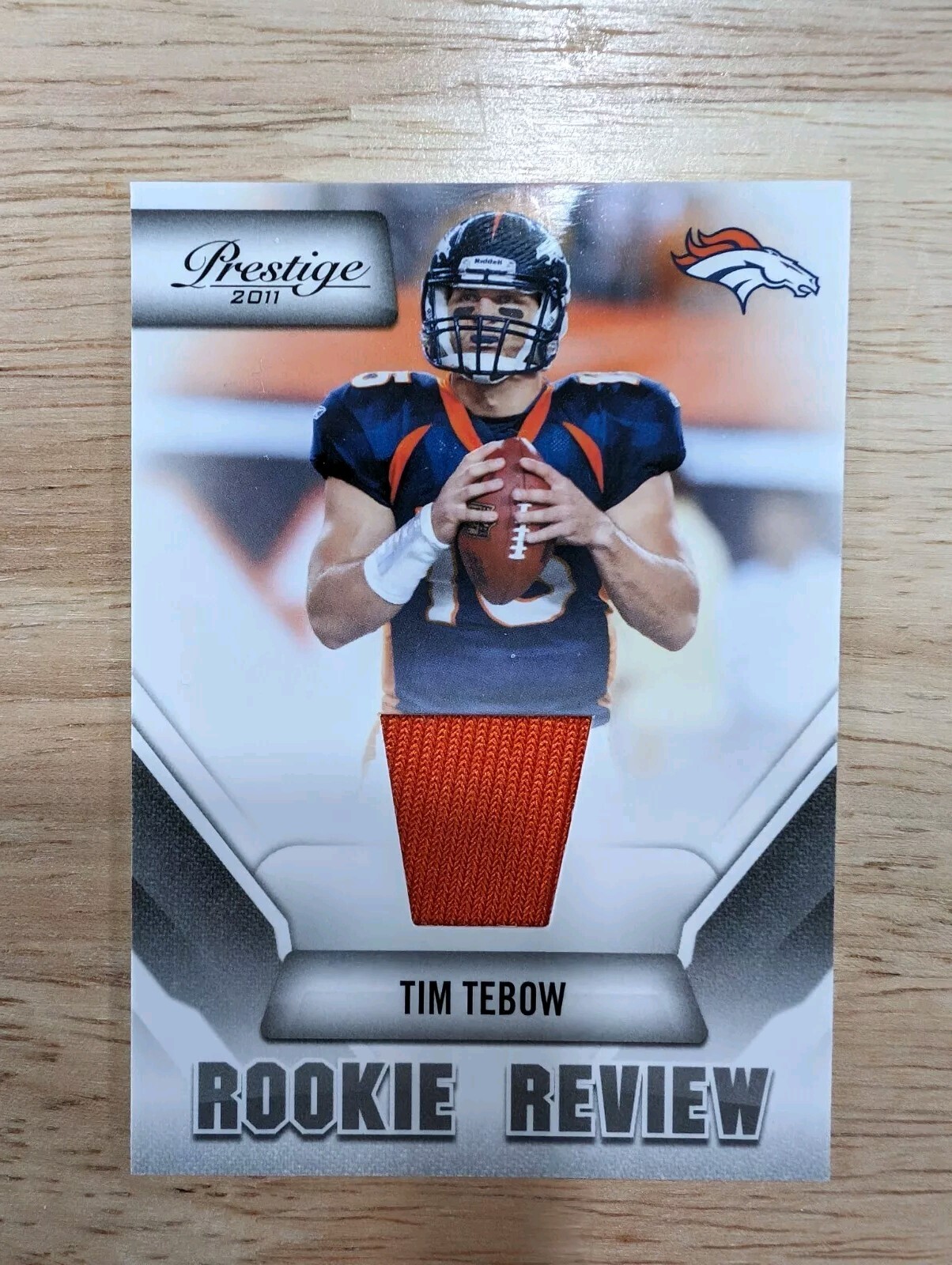 2011 Panini Prestige Rookie Review Materials Tim Tebow #38