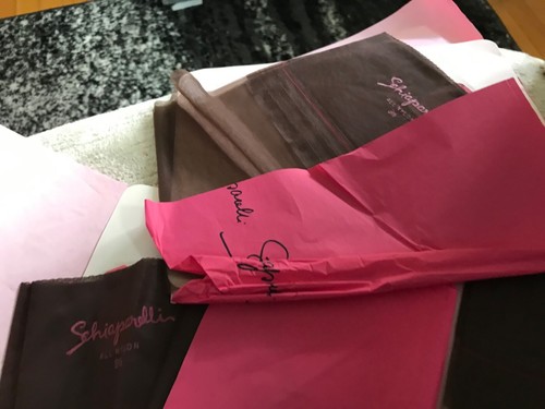 Medias Schiaparelli vintage damas 6 juegos EN RARA CAJA DE REGALO ROJA talla 9-1/2 y 10 - Imagen 6 de 15