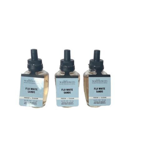 Bath & Body Works Fiji White Sands (Sandalwood) Wallflower Refill Bulbs x3