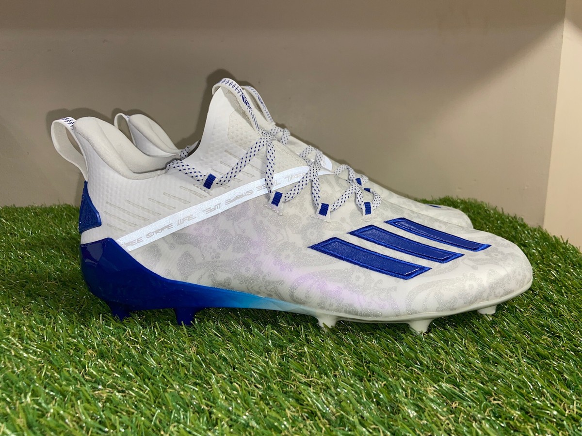 Adidas Adizero Reign Young King Floral Blue Football Cleats  display picture 1