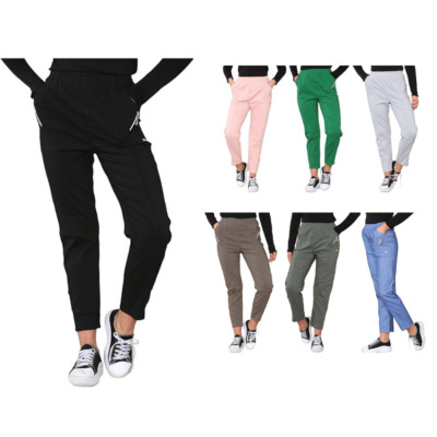 Durchgehende elastische High Waist Hose mit Stretch leichtem Sommerunterteil