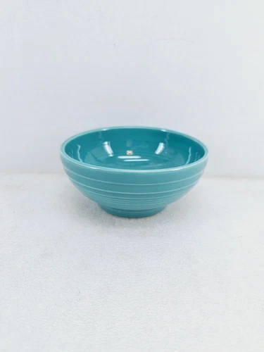Small 5" rice BOWL turquoise blue HOMER LAUGHLIN FIESTA new