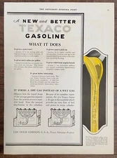 Original 1926 Texaco Ad: A New and Better Texaco Gasoline Vintage