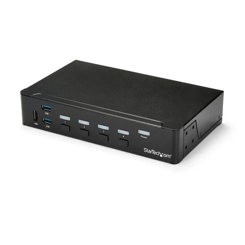 Startech.com Switch Commutatore Kvm a 4 Porte HDMI con Hub USB 3.0, 1080 P
