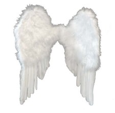 20" Feather Festive Party Wings- White