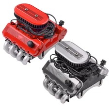 For 1:10 RC Crawler Cars Simulation F76 427 SOHC V8 Engine Motor Fan Radiator