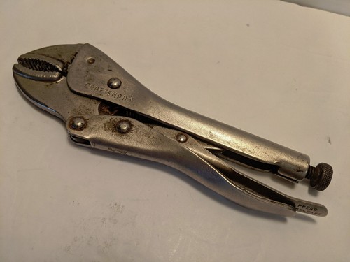 CRAFTSMAN Locking Adjustable 7 inch Curved Jaw Pliers Vise Grips Made in USA - Picture 3 of 4