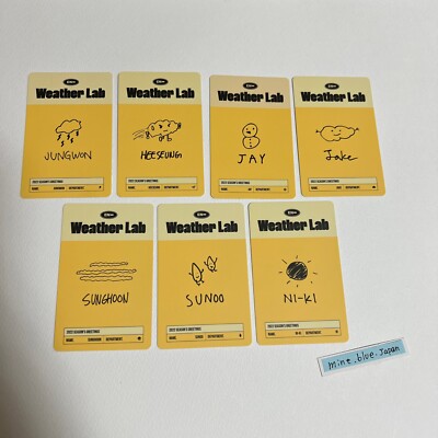 Enhypen 2022 Season's Greeting Weather Lab Official Photo card | eBay