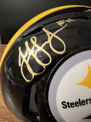 JuJu Smith Schuster Autogramm signiert Steelers Minihelm COA Beckett - Bild 2 von 5