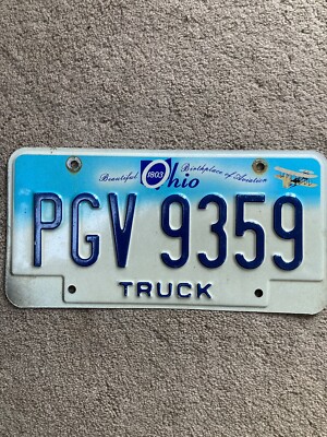 Expired “Beautiful” Ohio Truck License Plate - PGV 9359 - Nice! | eBay