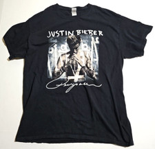 Justin Bieber Purpose Tour Concert T Shirt Large Black 2016-2017