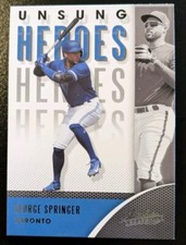 2021 Panini Absolute Baseball George Springer Unsung Heroes #UH-6 Blue Jays