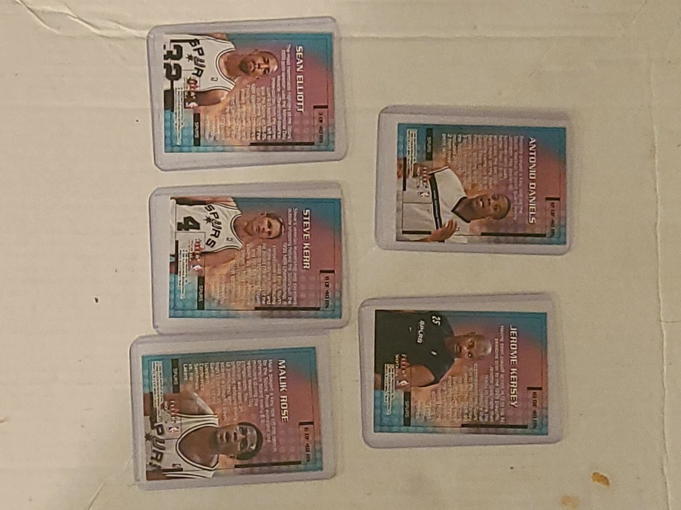 5 San Antonio Spurs Rewind 99 Fleer basketball cards. - Image 2 of 4