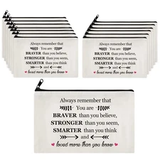 Saintrygo 14 Pieces Inspirational Gifts for Women Positive Makeup Bags Christ...