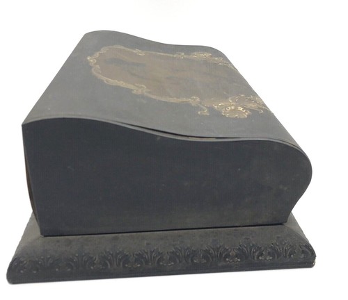 Antigua caja de tocador victoriana cepillos para artículos de tocador vidrio cubierto con espejo plata de ley? - Imagen 10 de 12