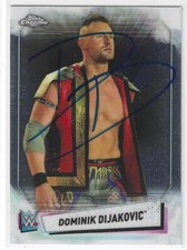 Dominik Dijakovic Signed 2021 Topps Chrome WWE NXT Card #43