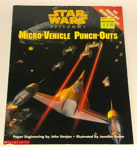 Star Wars Episodio 1 Gran Libro de Flap + Libro Punch Out de Micro Vehículo - Imagen 2 de 11