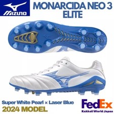 MIZUNO Soccer Cleats MONARCIDA NEO 3 ELITE P1GA242025 S. White Pearl/Laser Blue